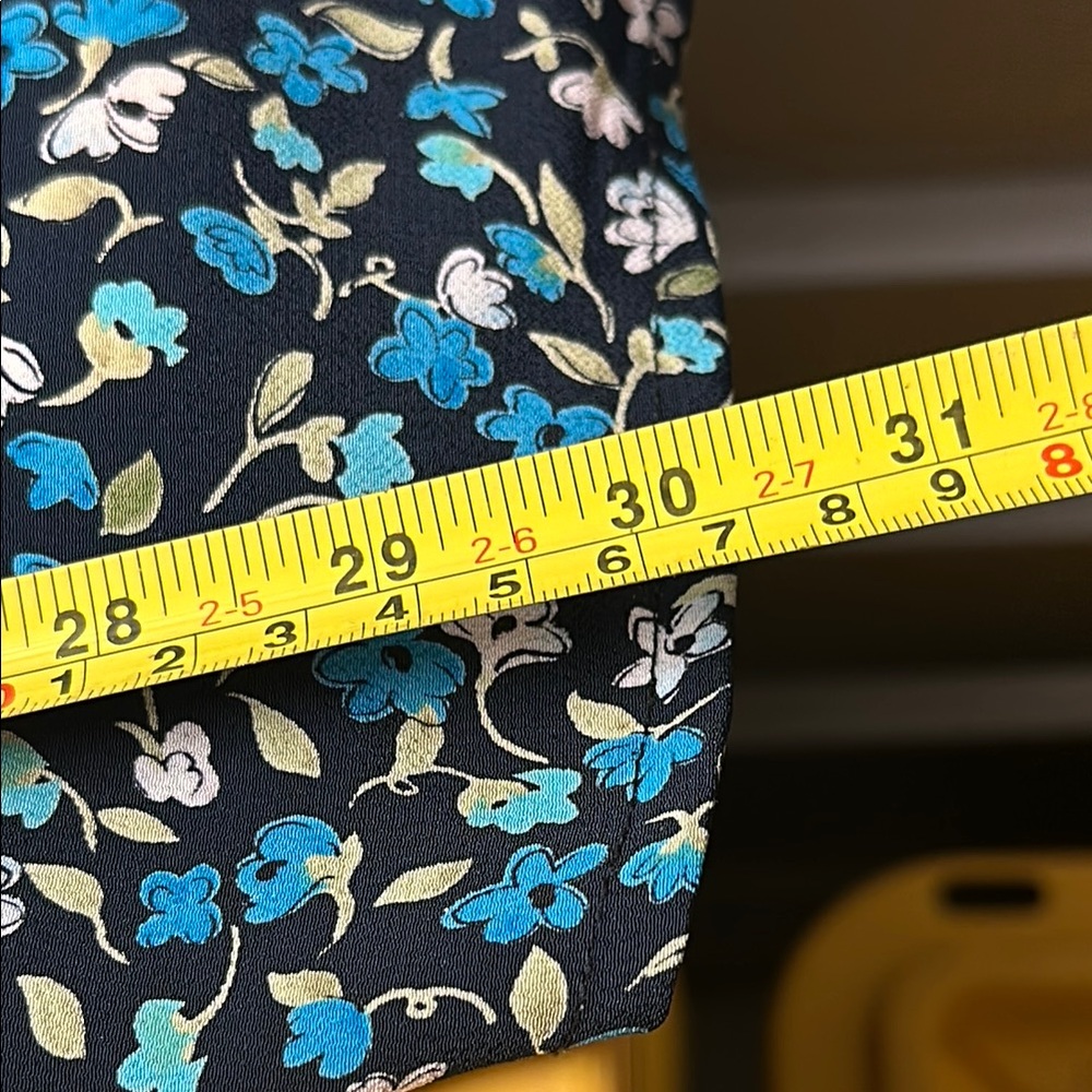NY&CO Womens Vintage Floral MIDI Dress Size 16 Blue Retro Cottage Core Prairie - Picture 8 of 10